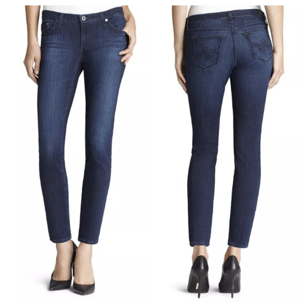 AG Adriano Goldschmied Low Rise Ankle Legging Skinny Jeans Size 27